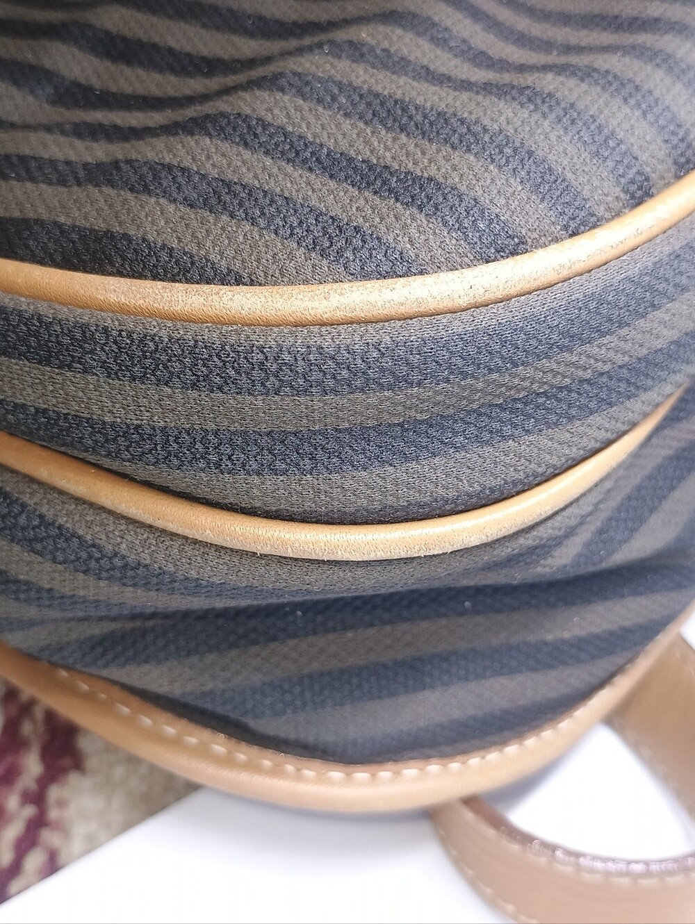 Vintage Fendi Striped Crossbody W/COA - Picture 9 of 11